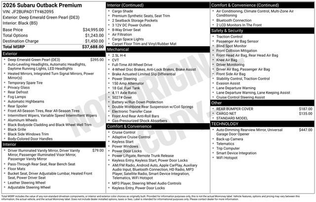 2026 Subaru OUTBACK Premium