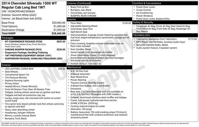 2014 Chevrolet Silverado 1500 Work Truck