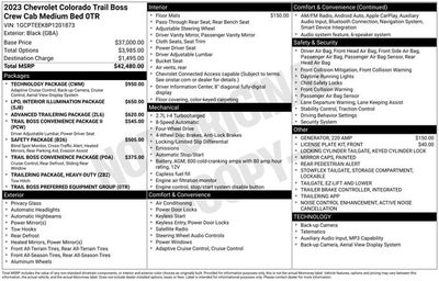 2023 Chevrolet Colorado Trail Boss