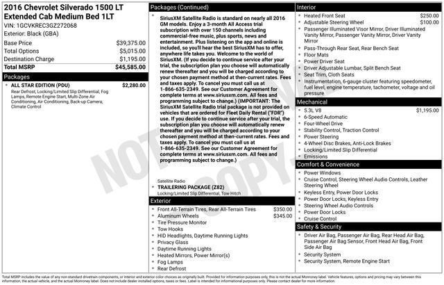 2016 Chevrolet Silverado 1500 LT LT1