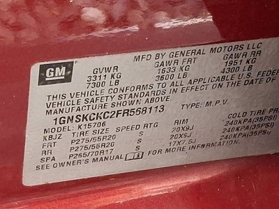 2015 Chevrolet Tahoe LTZ