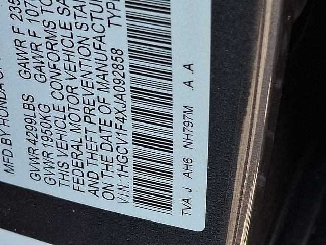 2018 Honda Accord EX