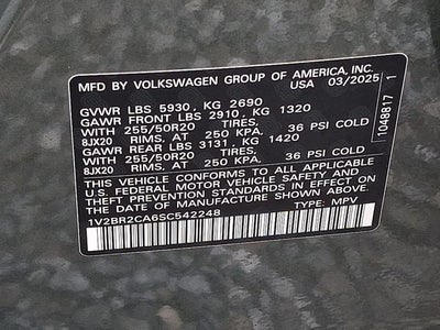 2025 Volkswagen Atlas 2.0T SEL