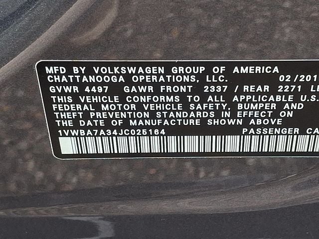 2018 Volkswagen Passat 2.0T SE w/Technology