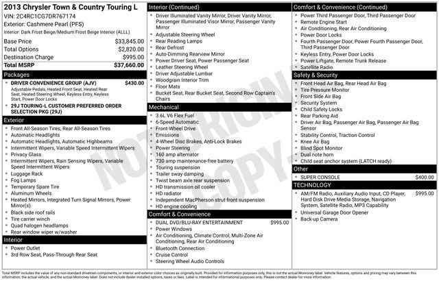 2013 Chrysler Town & Country Touring-L