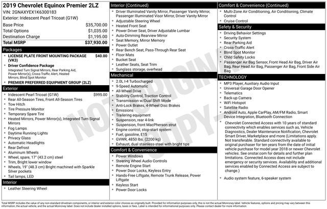 2019 Chevrolet Equinox Premier