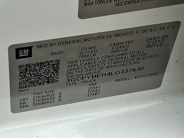 2020 Chevrolet Silverado 1500 Custom