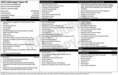 2022 Volkswagen Tiguan 2.0T SE