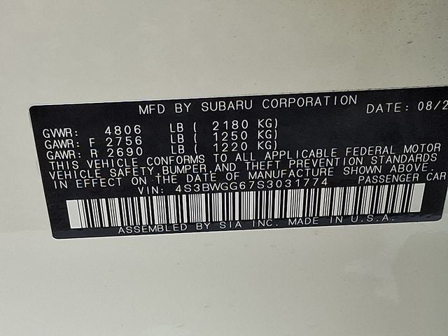 2025 Subaru Legacy Sport