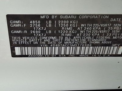 2021 Subaru Outback Premium