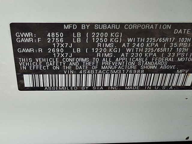 2021 Subaru Outback Premium