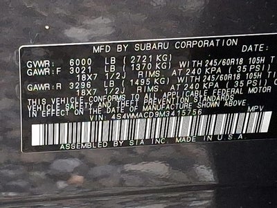 2021 Subaru Ascent Premium