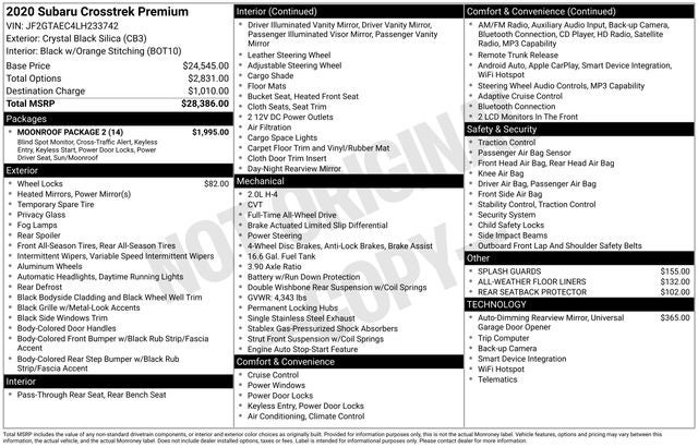 2020 Subaru Crosstrek Premium