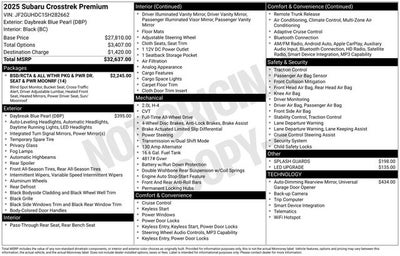 2025 Subaru Crosstrek Premium