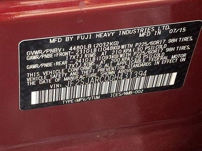 2016 Subaru Forester 2.5i Limited