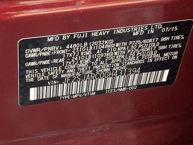 2016 Subaru Forester 2.5i Limited