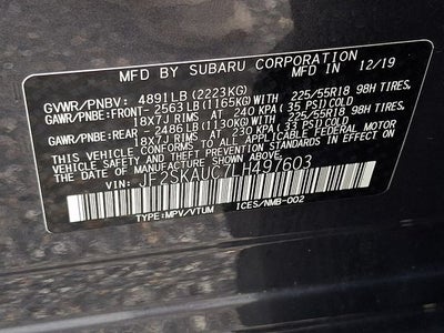 2020 Subaru Forester Limited