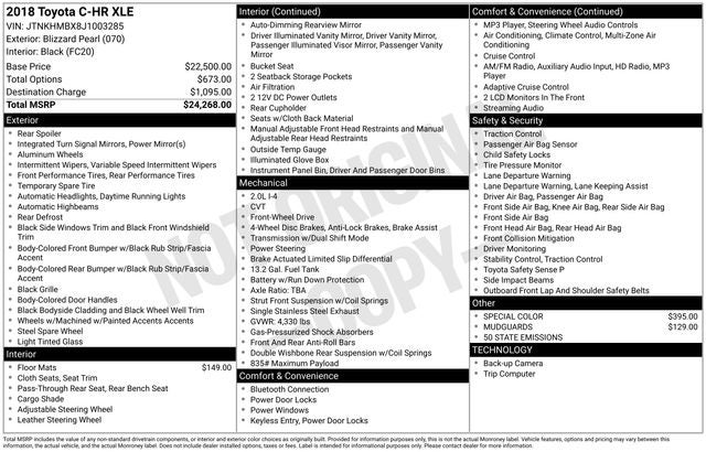 2018 Toyota C-HR XLE