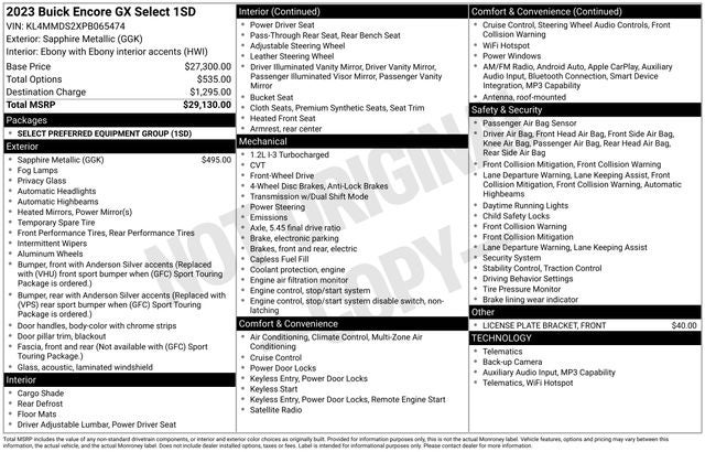 2023 Buick Encore GX Select
