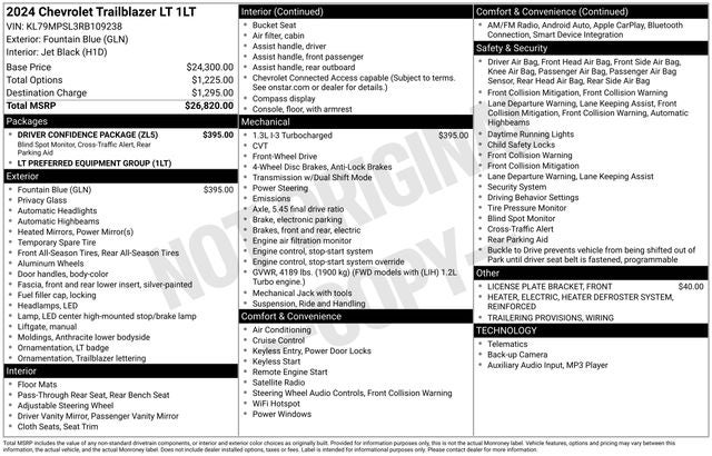 2024 Chevrolet TrailBlazer LT