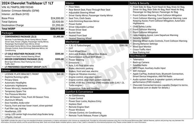 2024 Chevrolet TrailBlazer LT