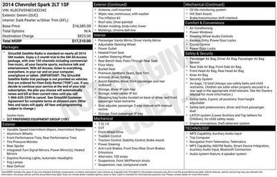 2014 Chevrolet Spark 2LT