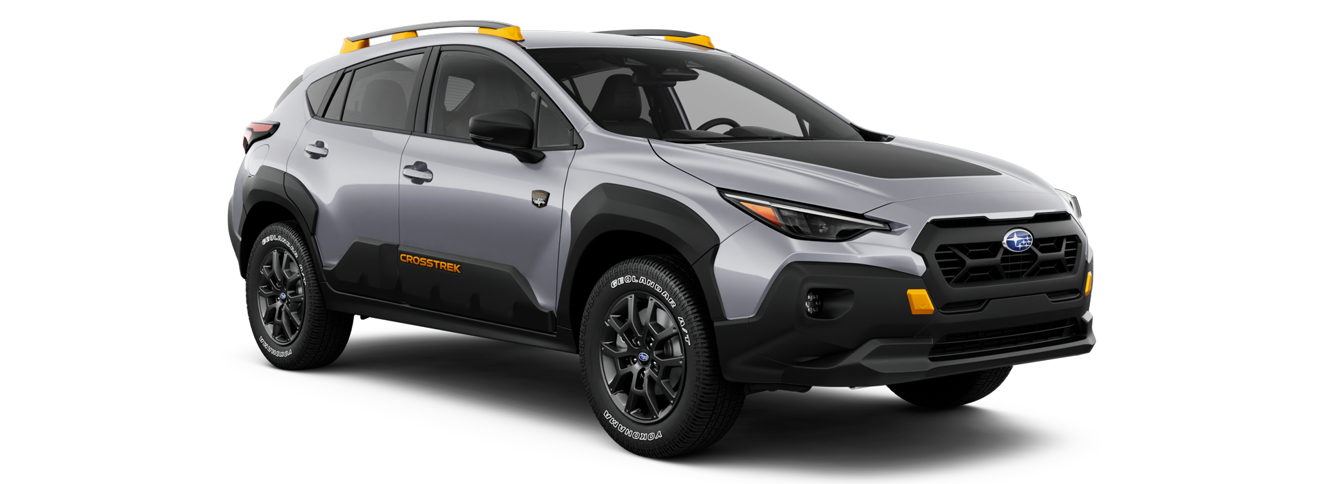 2026 Subaru Crosstrek Wilderness shown in Ice Silver Metallic
