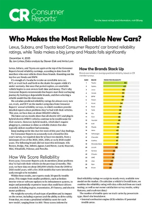 Who Makes the Most Reliable Cars | Burke Subaru in Cape May Court House NJ